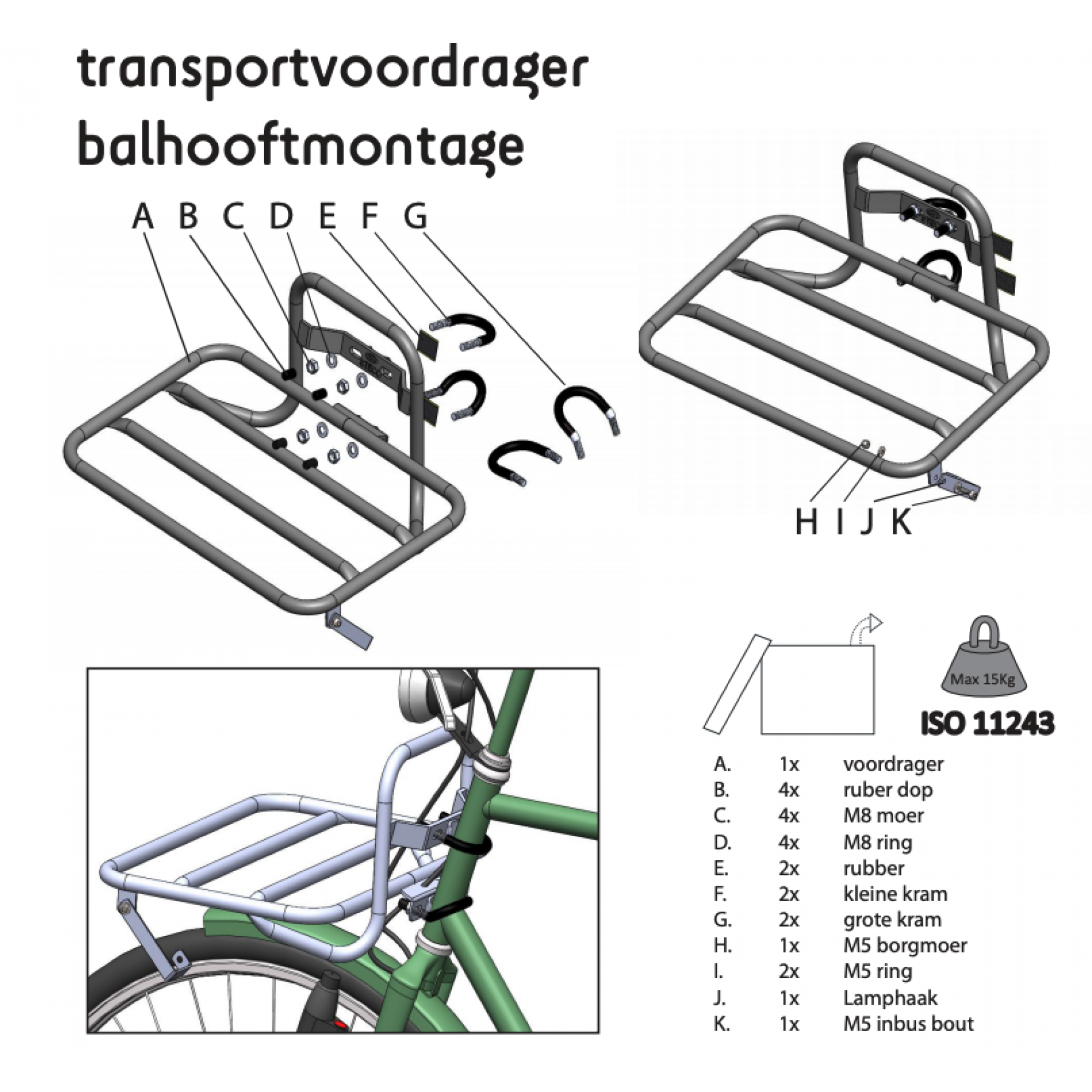 Steco headtube mounted store front rack